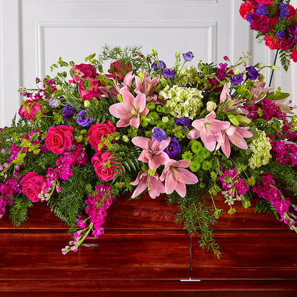 Radiant Tribute Casket Spray –  Waddington Blooms, Waddington NY