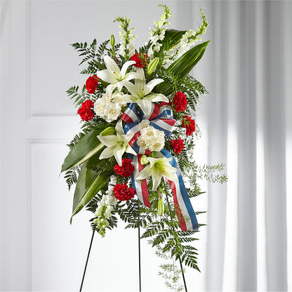 Stars of Life Standing Spray –  Waddington Blooms, Waddington NY