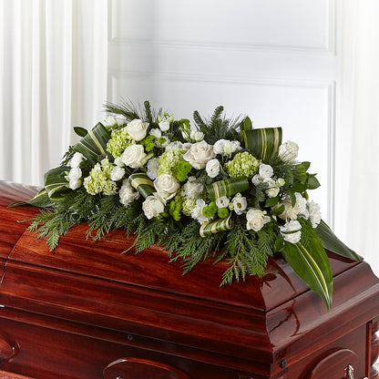 Hopeful Gesture Casket Spray –  Waddington Blooms, Waddington NY