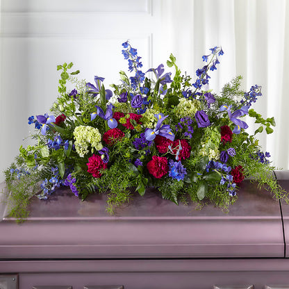 Always Treasured Casket Spray –  Waddington Blooms, Waddington NY