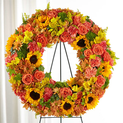Autumnal Memories Wreath (Standard) –  Waddington Blooms, Waddington NY