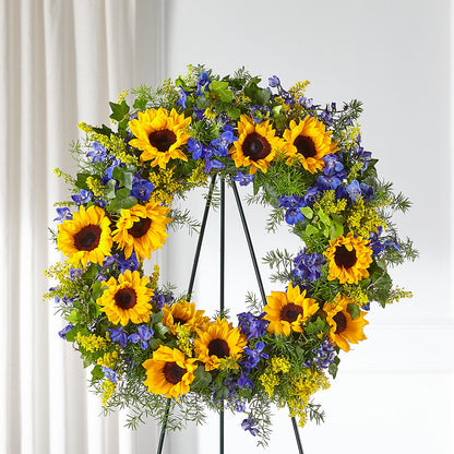 Bright Rays Wreath –  Waddington Blooms, Waddington NY
