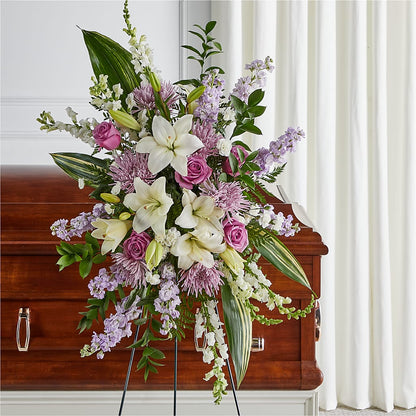 Grateful Hearts Standing Spray –  Waddington Blooms, Waddington NY