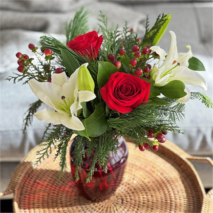 Evergreen Delight Bouquet –  Waddington Blooms, Waddington NY