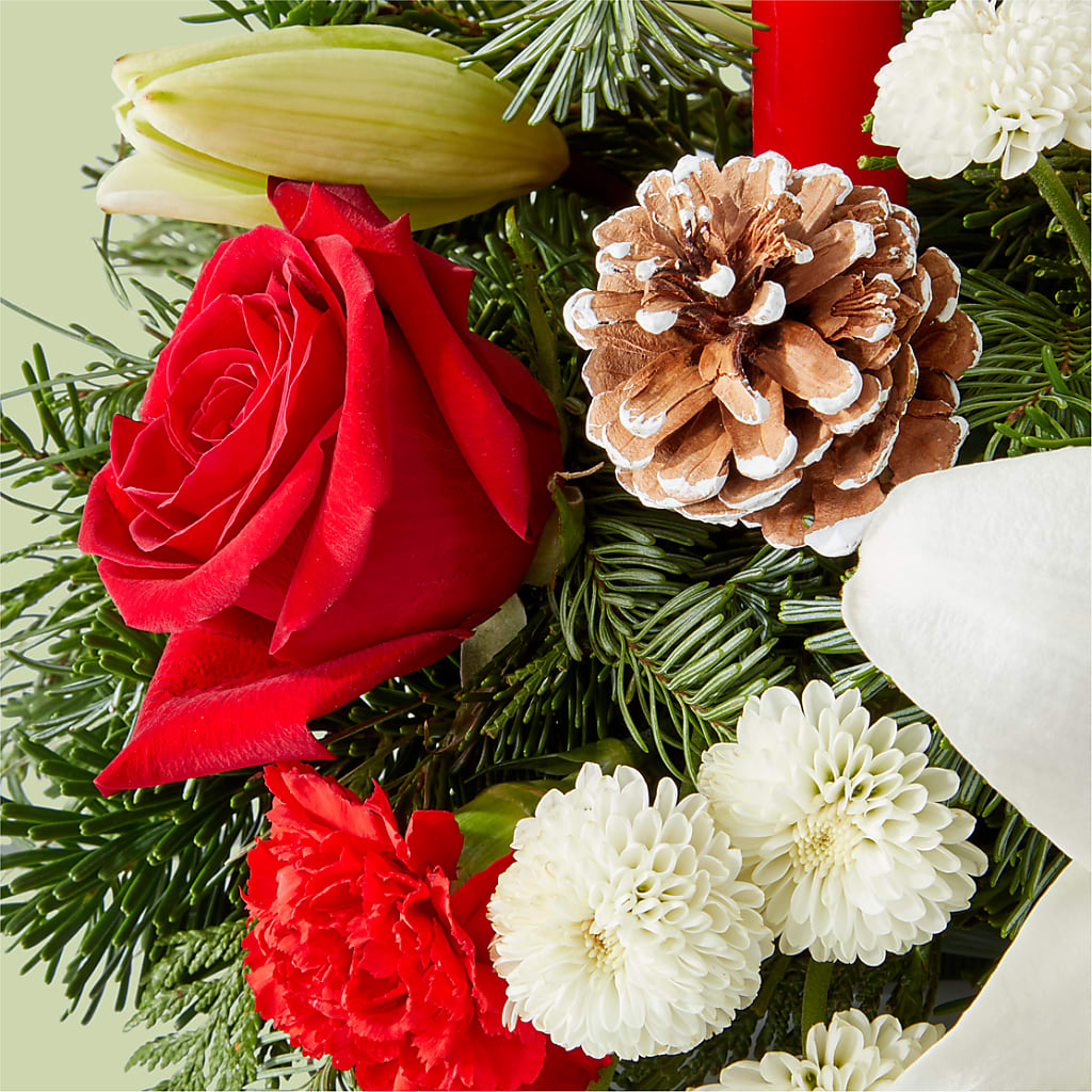 Seasonal Festivities Centerpiece –  Waddington Blooms, Waddington NY