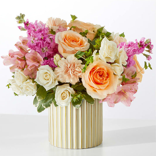 Paradise Bouquet with Ivory Vase –  Waddington Blooms, Waddington NY