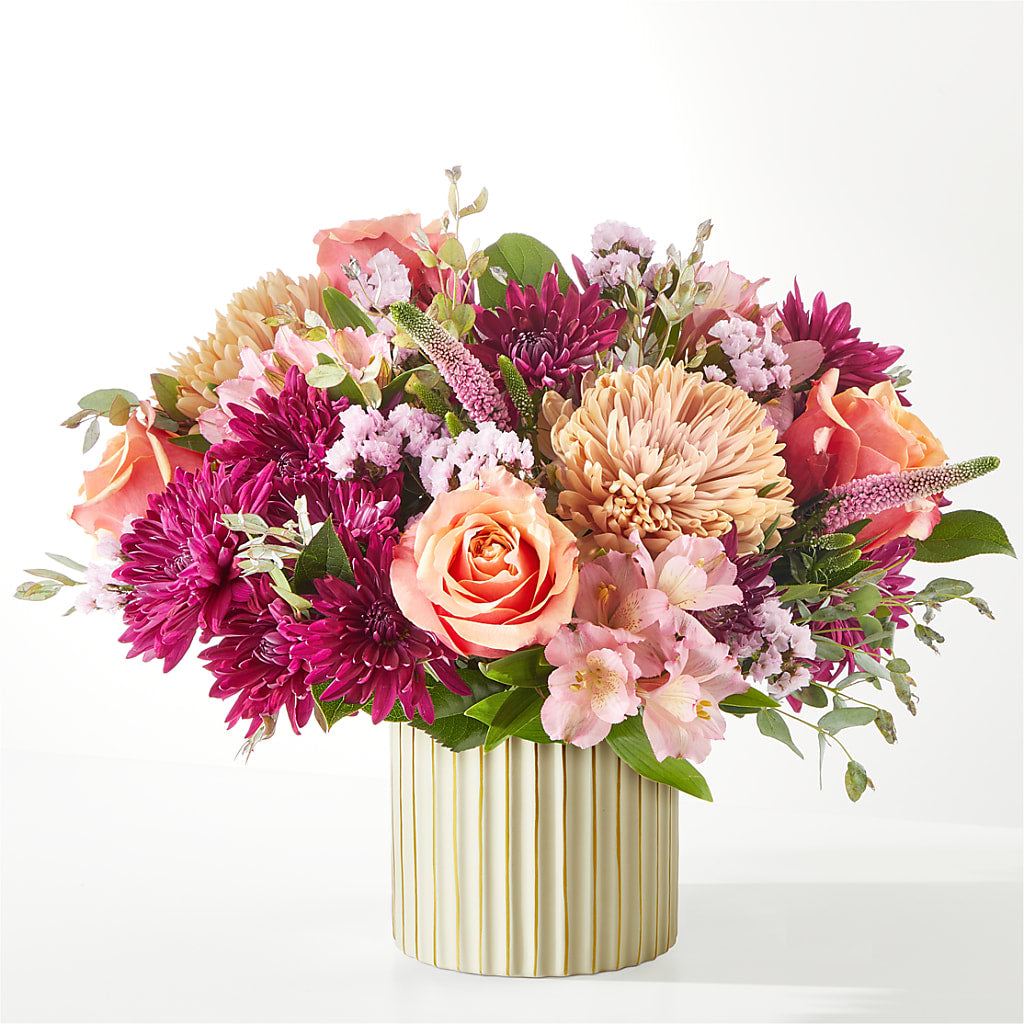 Berry Cobbler Bouquet with Ivory Vase –  Waddington Blooms, Waddington NY
