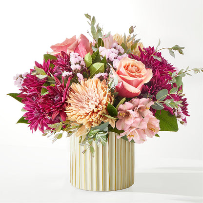 Berry Cobbler Bouquet with Ivory Vase –  Waddington Blooms, Waddington NY