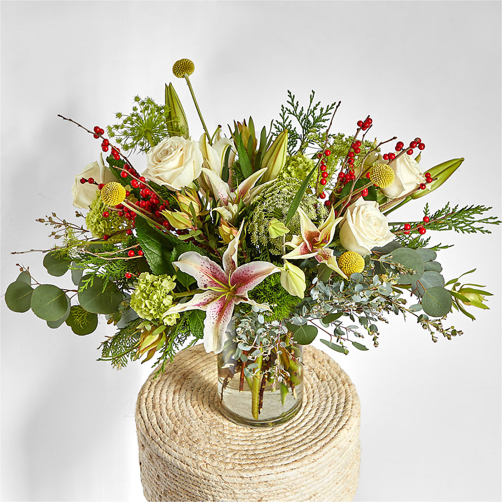 Berry & Bright Bouquet –  Waddington Blooms, Waddington NY