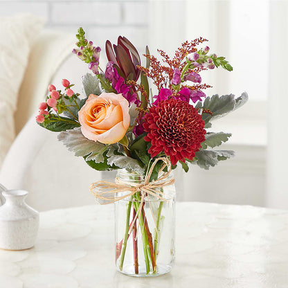 Moody Hues Bouquet –  Waddington Blooms, Waddington NY