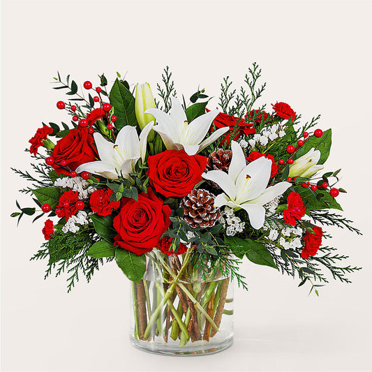 Best in Snow Bouquet –  Waddington Blooms, Waddington NY