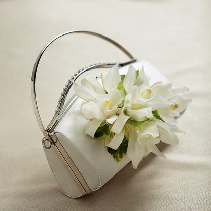 White Purse Decor –  Waddington Blooms, Waddington NY