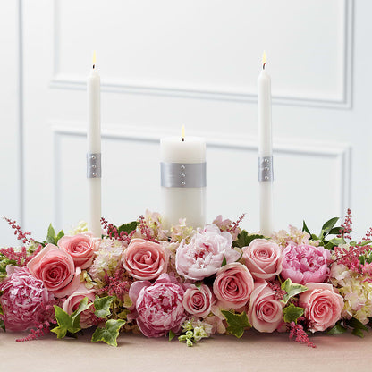Worldwide Romance Unity Candle Arrangement –  Waddington Blooms, Waddington NY
