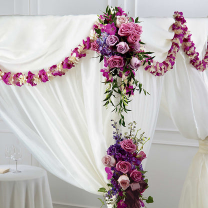 Color & Light Chuppah Decor –  Waddington Blooms, Waddington NY