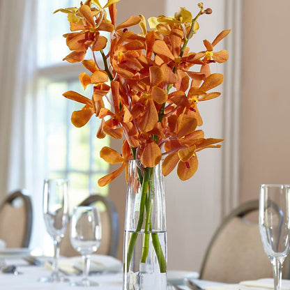 Orange Mokara Bud Vase –  Waddington Blooms, Waddington NY